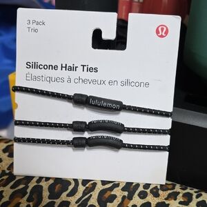lululemon athletica Black Silicone Hair Ties